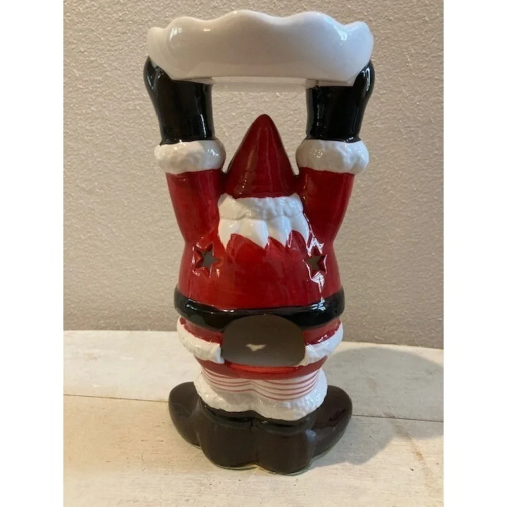 Santa Candle Holder and Votive Holder Holding Tray‎ 9.5 inch